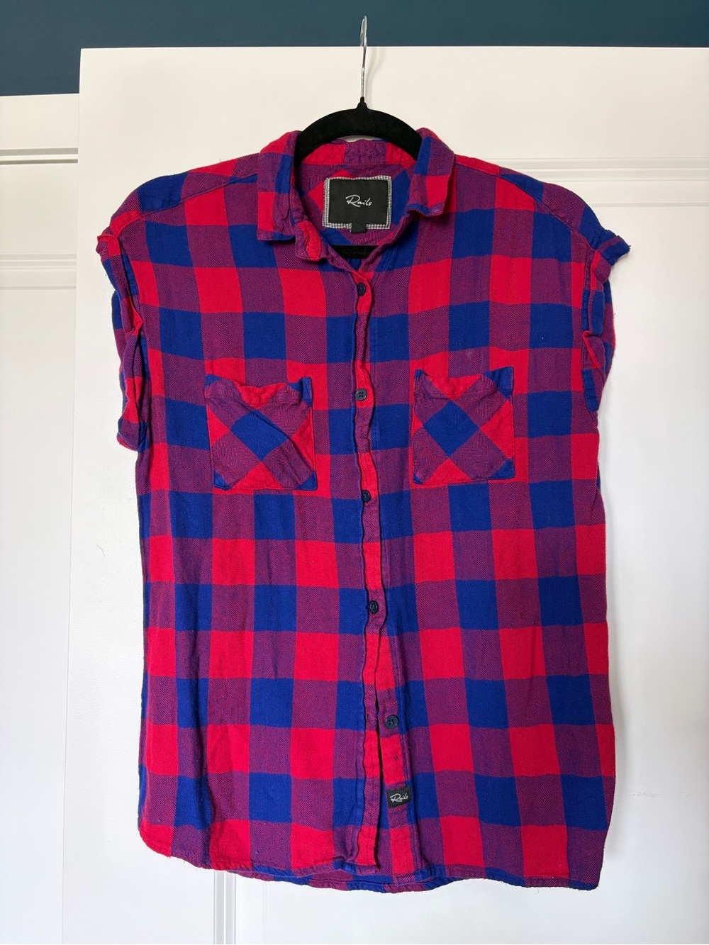 Rails Women’s Red & Blue Plaid Button-Down Shirt